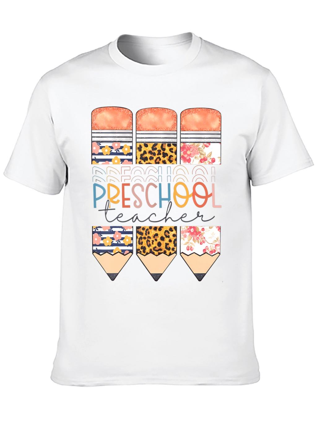 Preschool Teacher Pencil T-Shirt