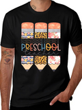 Preschool Teacher Pencil T-Shirt