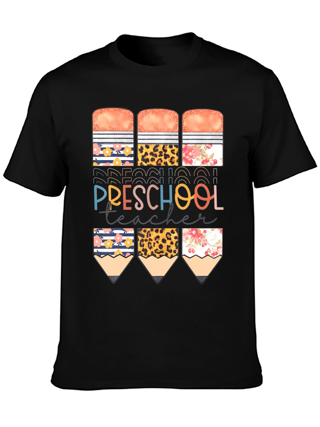 Preschool Teacher Pencil T-Shirt