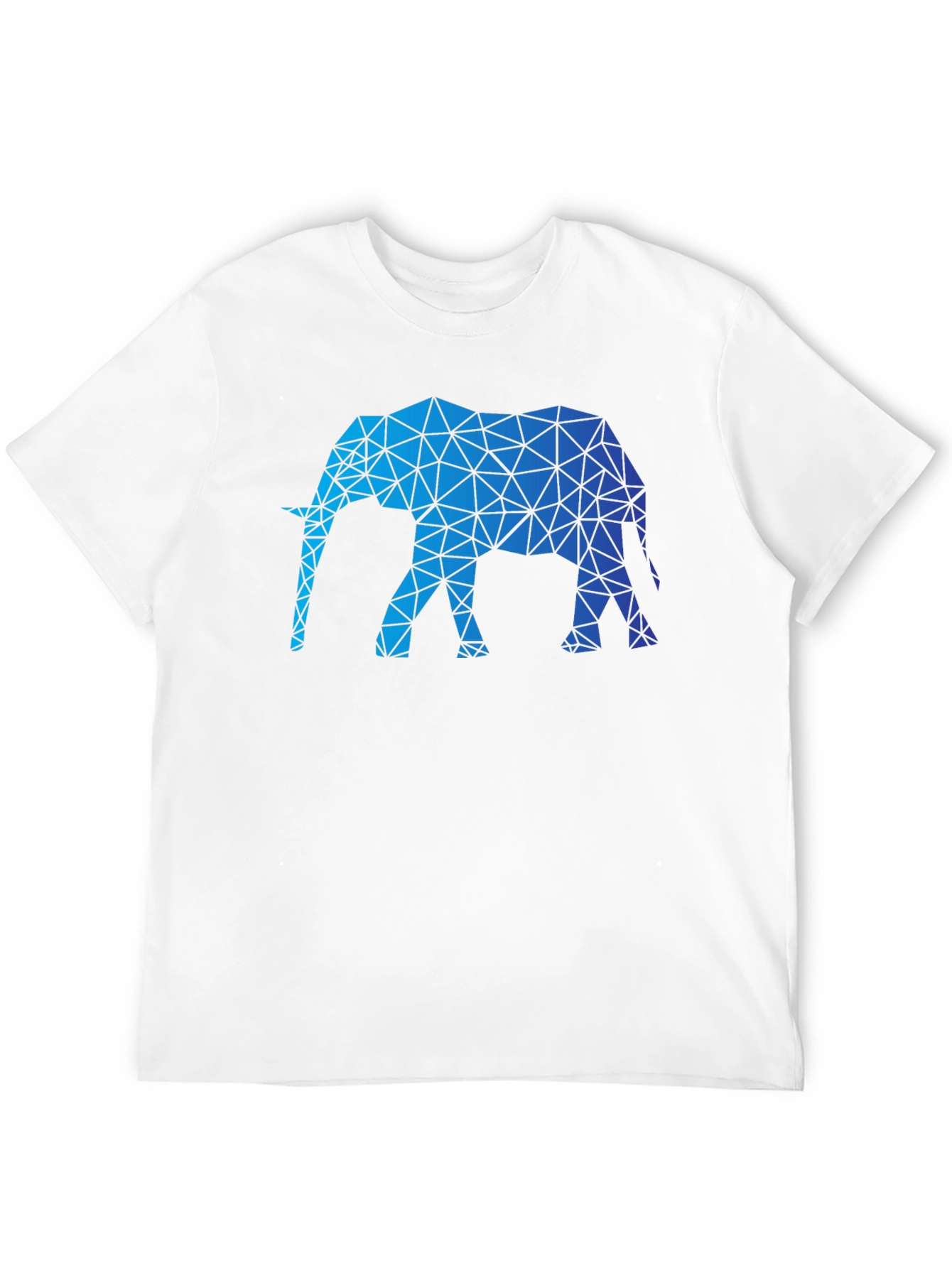 Geometric Elephant Graphic Tee - Modern Animal Print