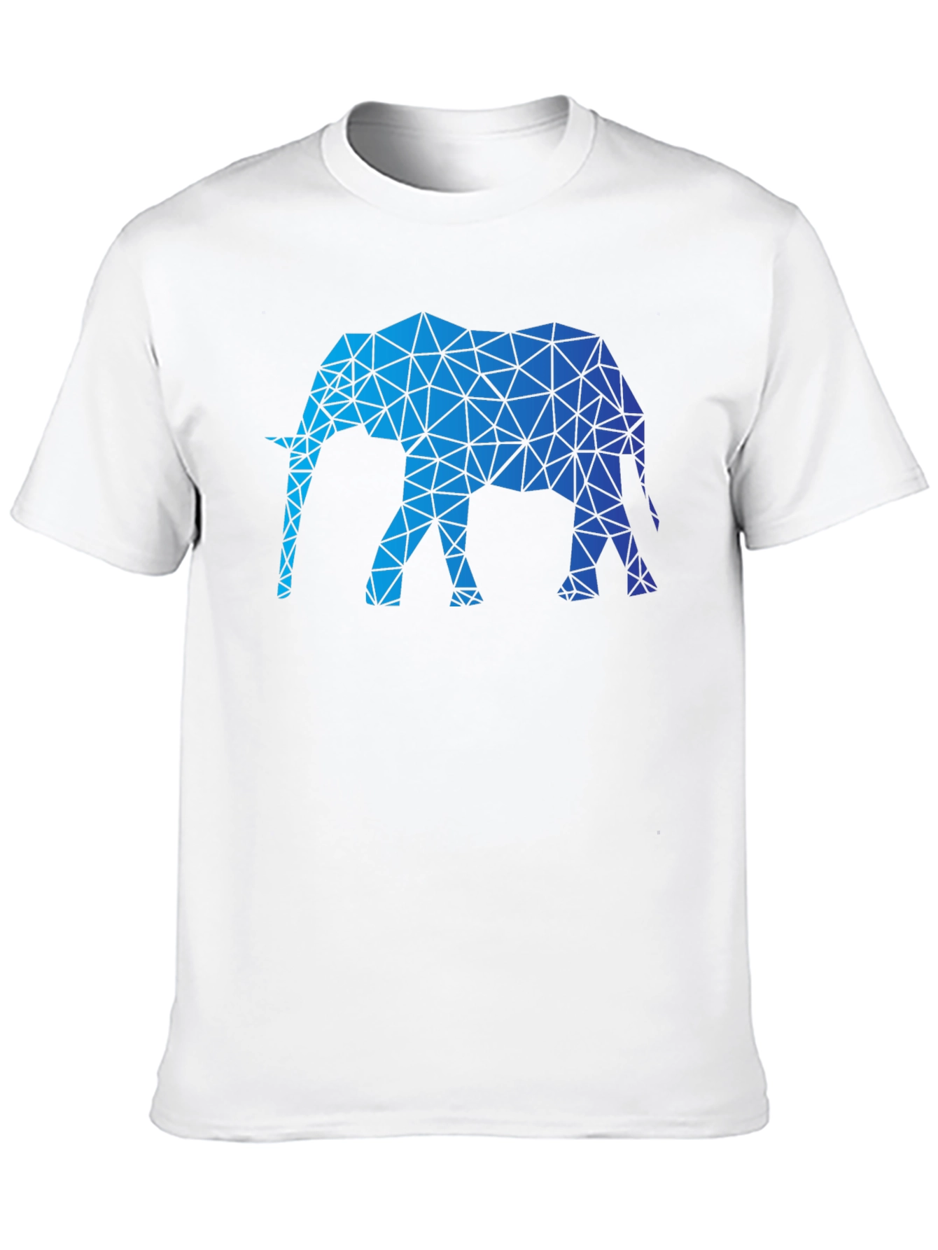 Geometric Elephant Graphic Tee - Modern Animal Print
