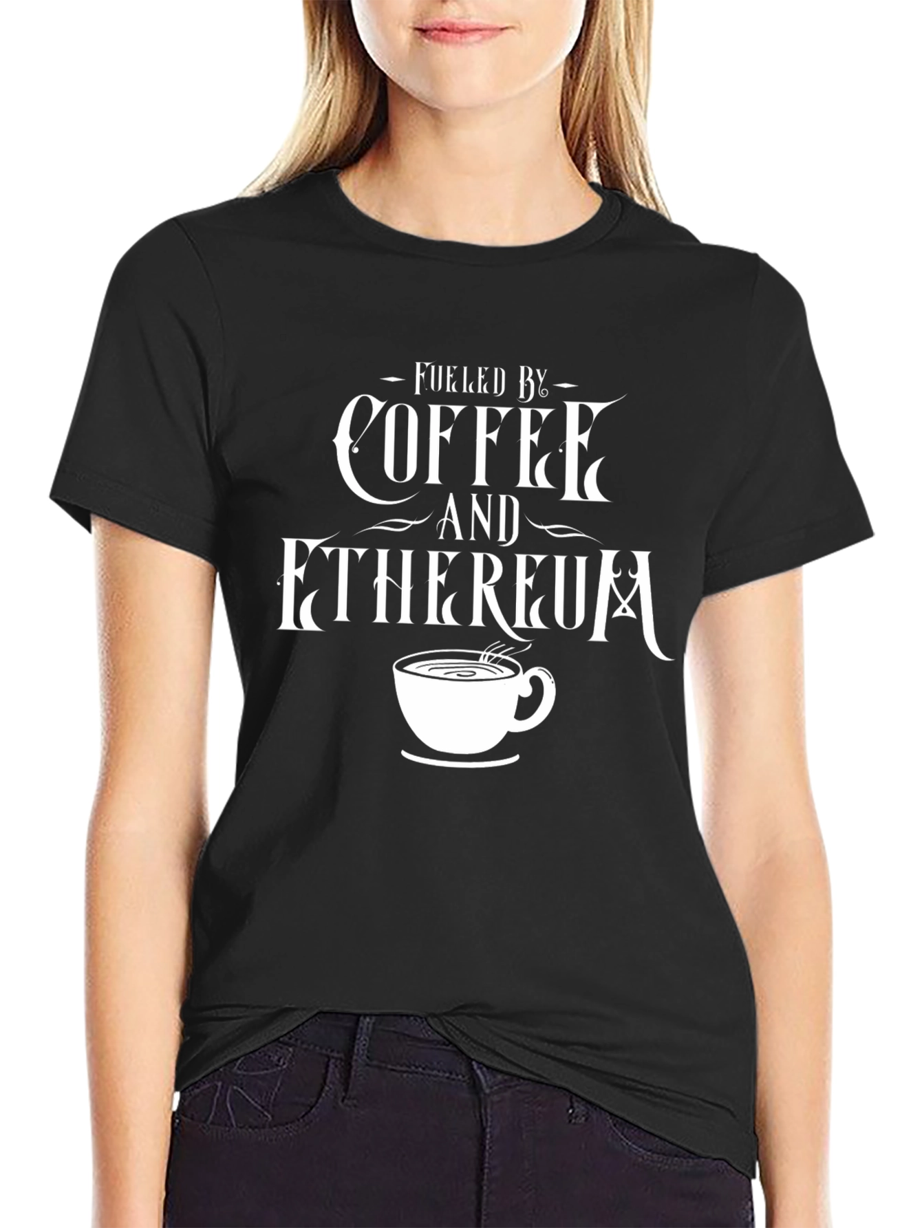 Fueled by Coffee & Ethereum - Graphic T-Shirt