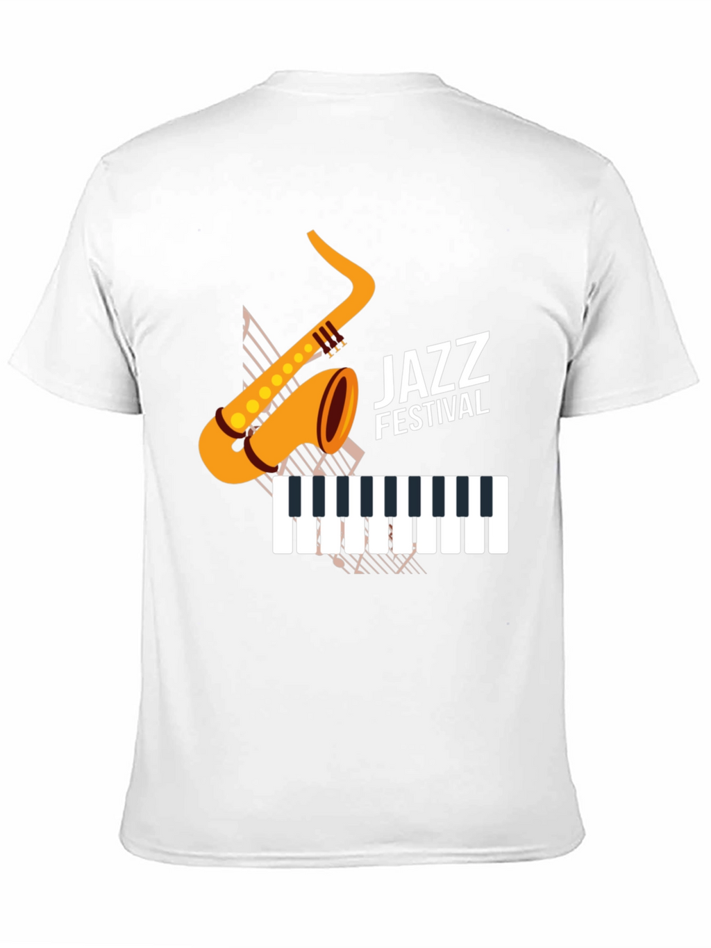 Jazz Festival Graphic Tee - Black Cotton Blend