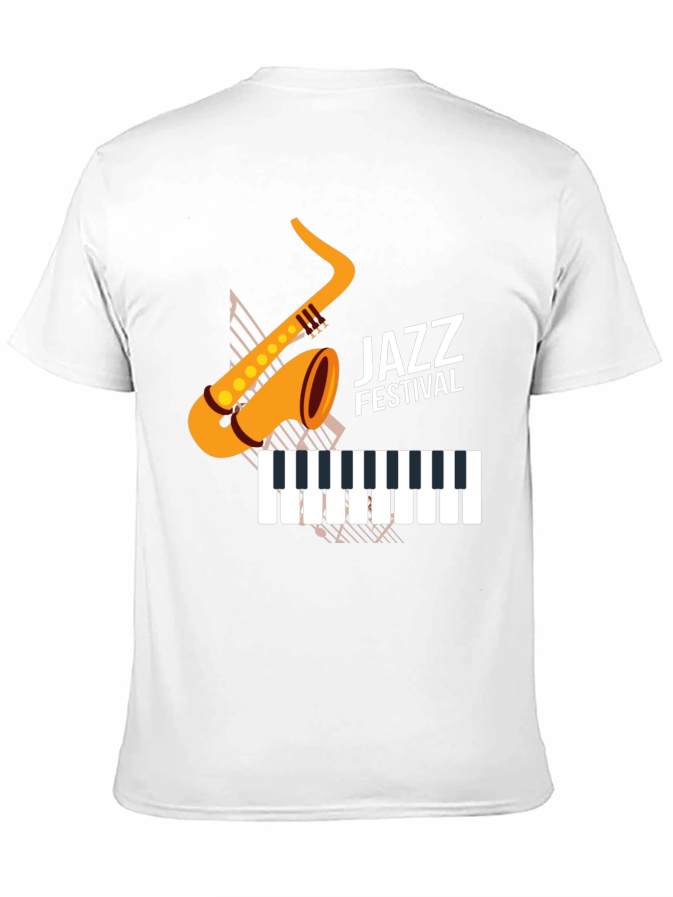Jazz Festival Graphic Tee - Black Cotton Blend