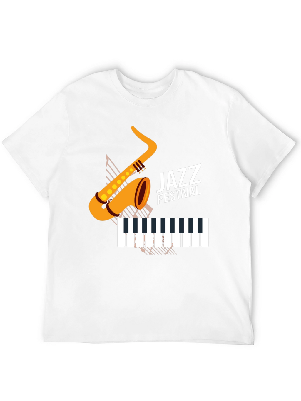 Jazz Festival Graphic Tee - Black Cotton Blend