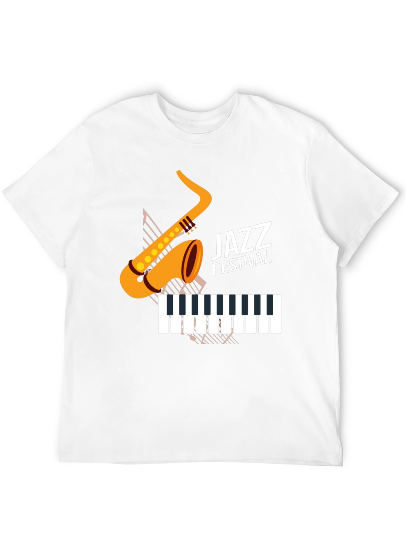 Jazz Festival Graphic Tee - Black Cotton Blend