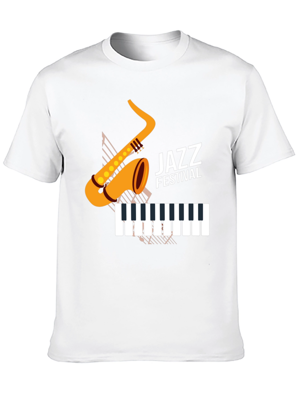 Jazz Festival Graphic Tee - Black Cotton Blend