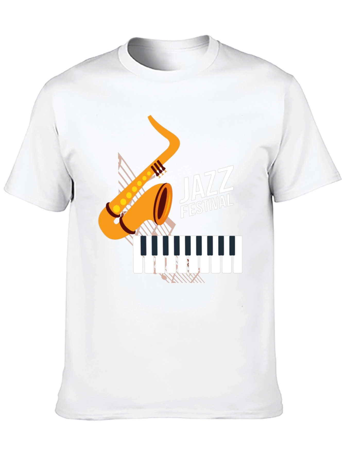 Jazz Festival Graphic Tee - Black Cotton Blend