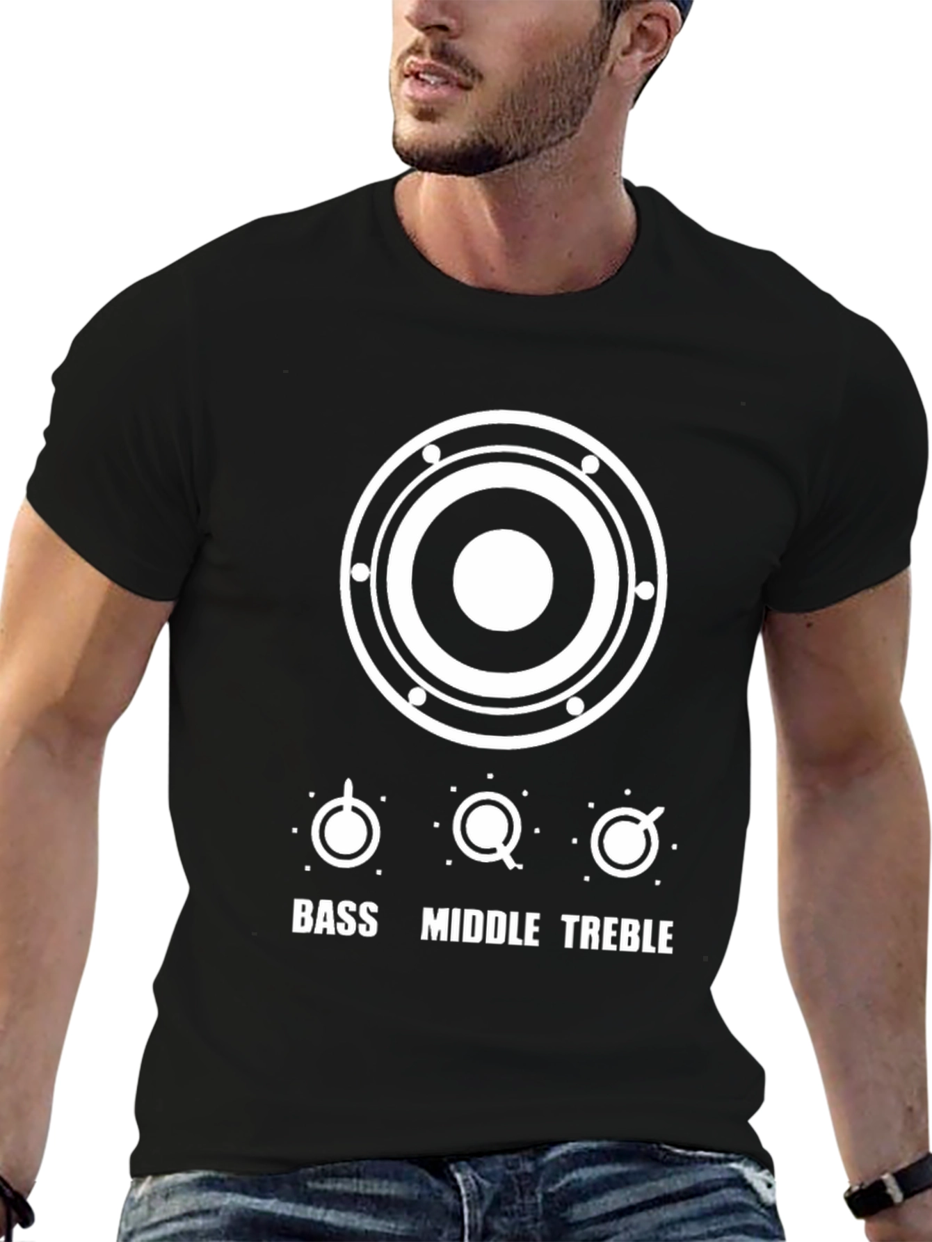 Bass Middle Treble Graphic Tee - Musicians T-Shirt