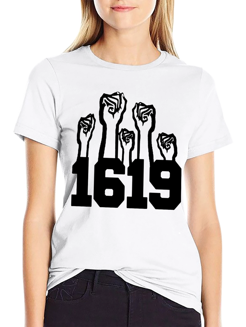 1619 Fist Graphic Tee - Black