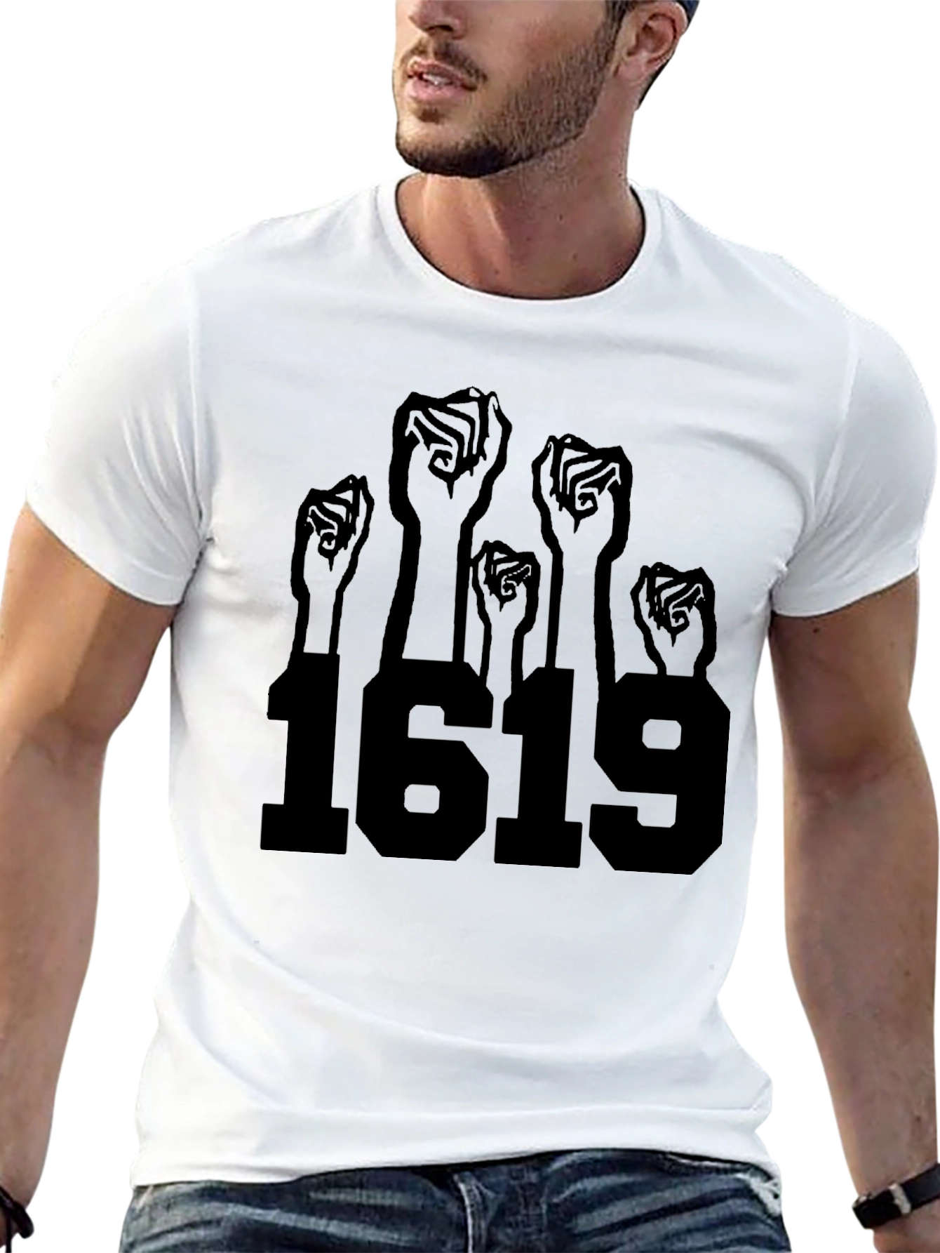 1619 Fist Graphic Tee - Black