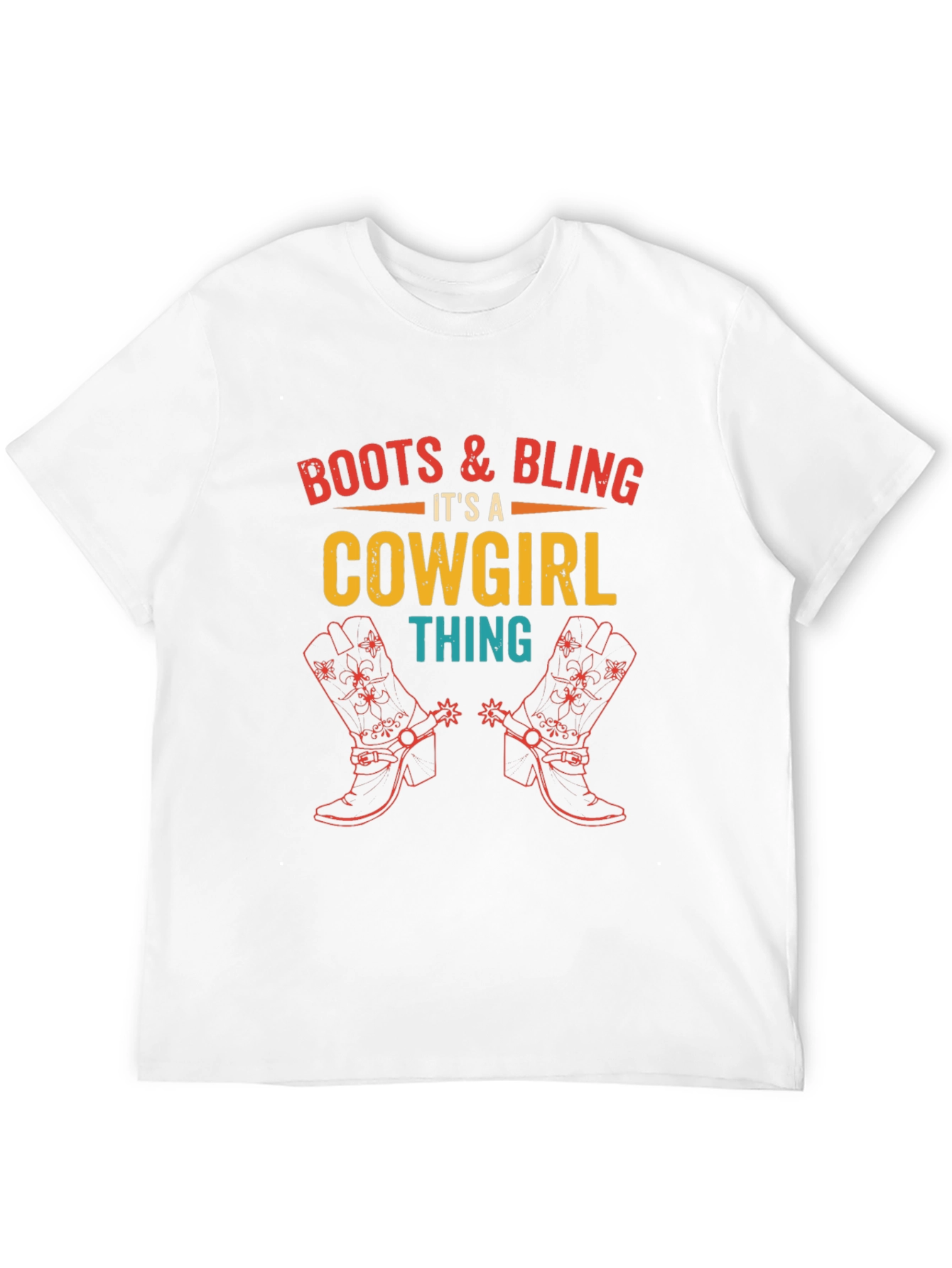 Boots & Bling Cowgirl Graphic Tee
