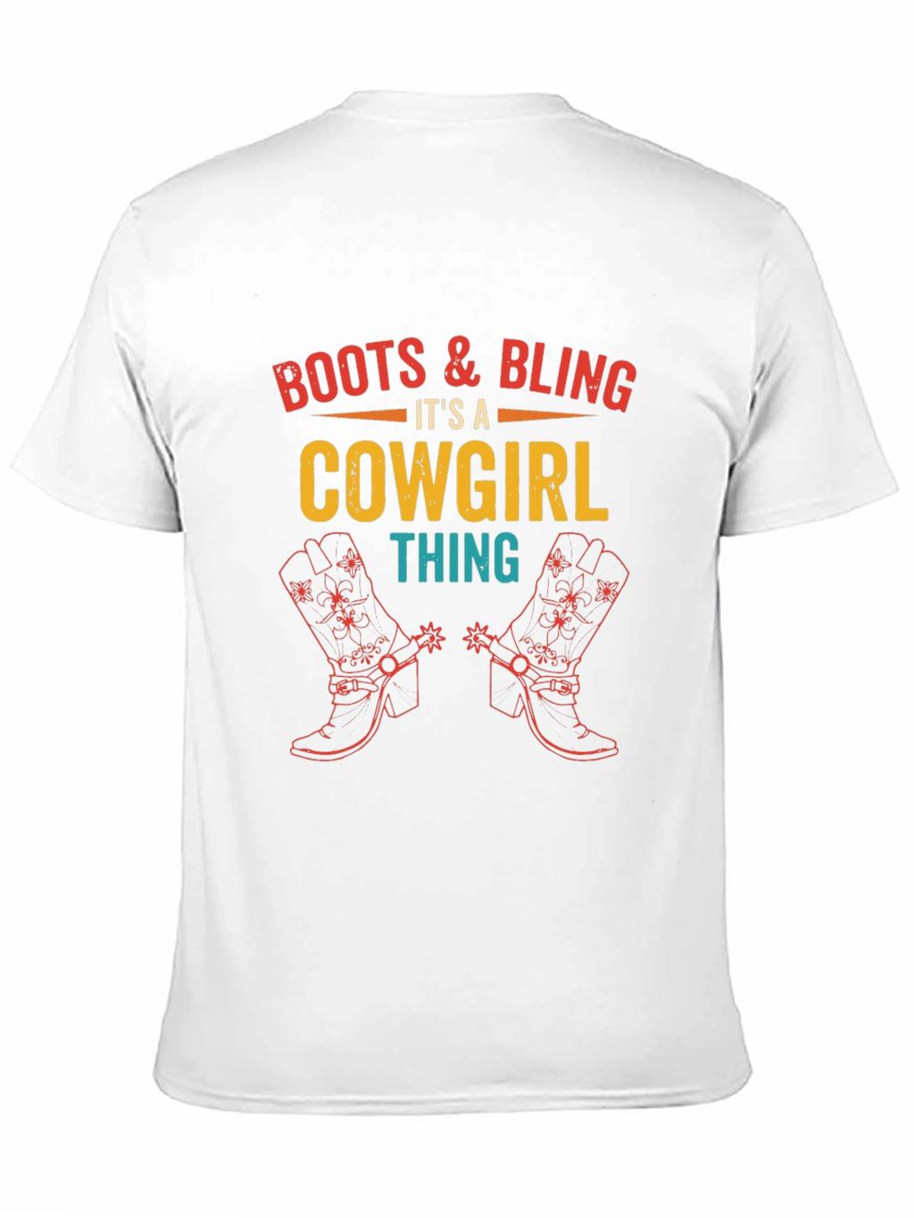 Boots & Bling Cowgirl Graphic Tee
