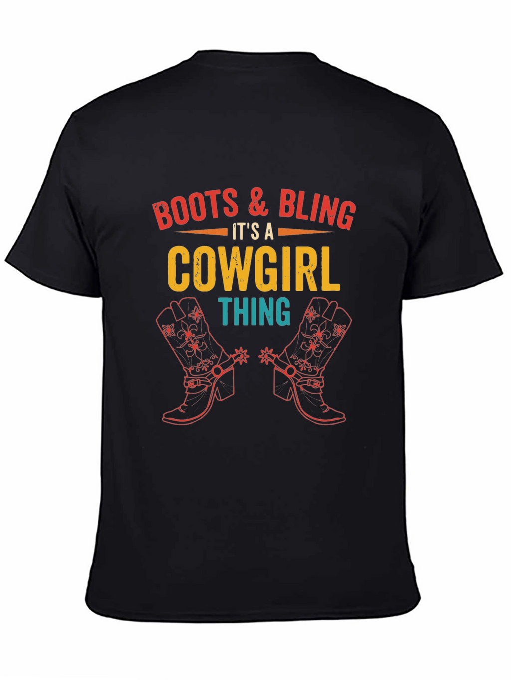 Boots & Bling Cowgirl Graphic Tee