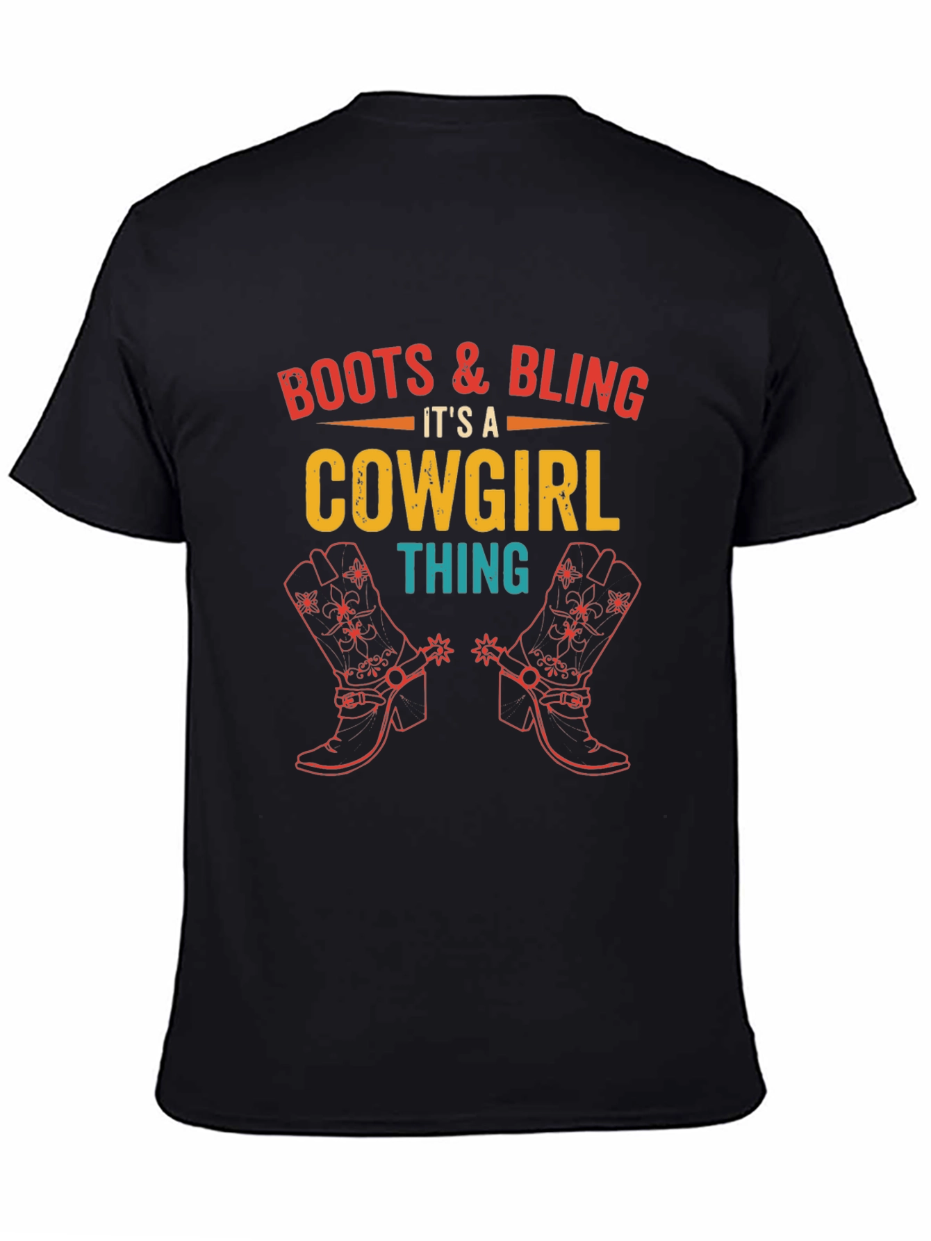 Boots & Bling Cowgirl Graphic Tee