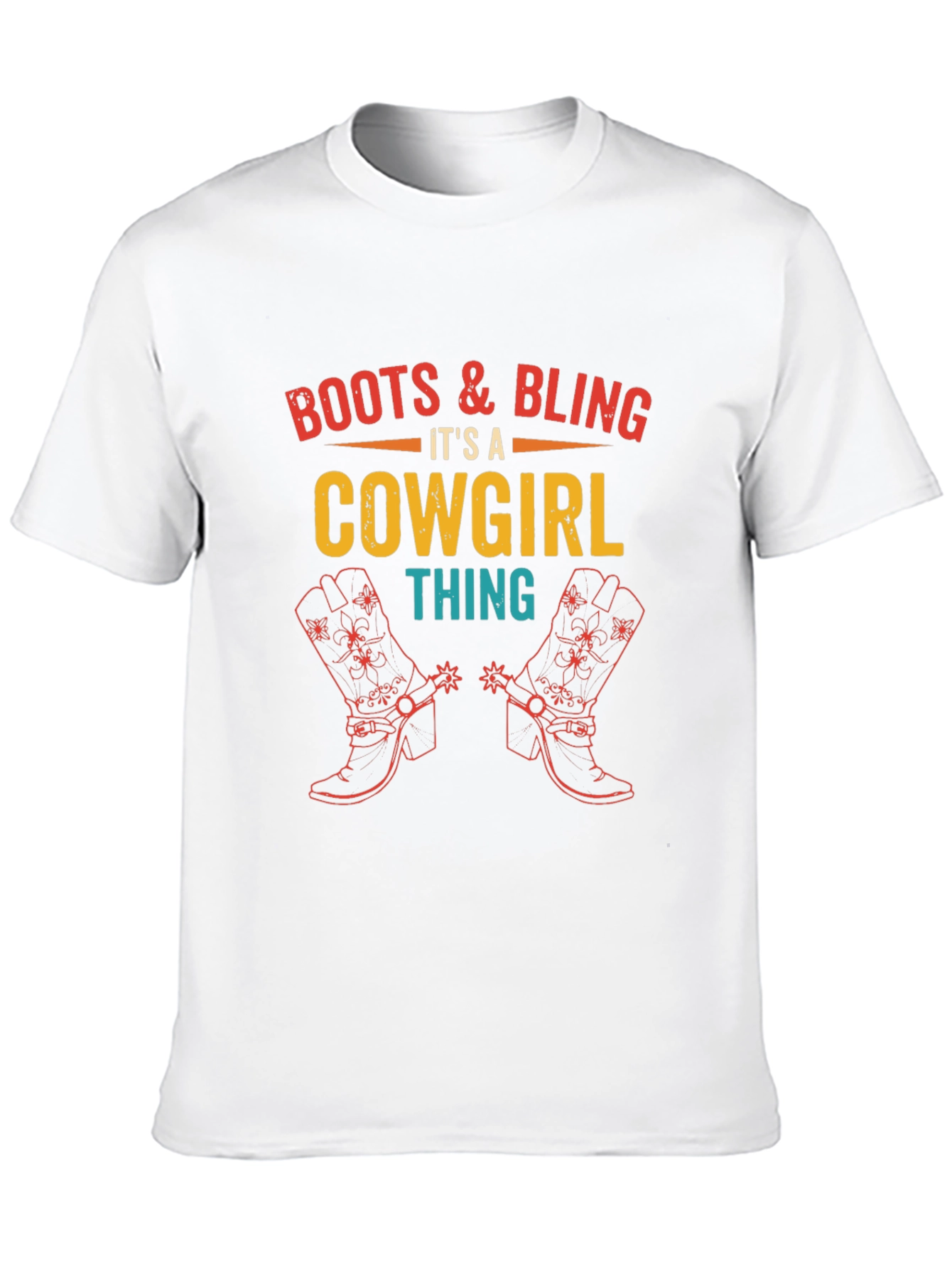 Boots & Bling Cowgirl Graphic Tee