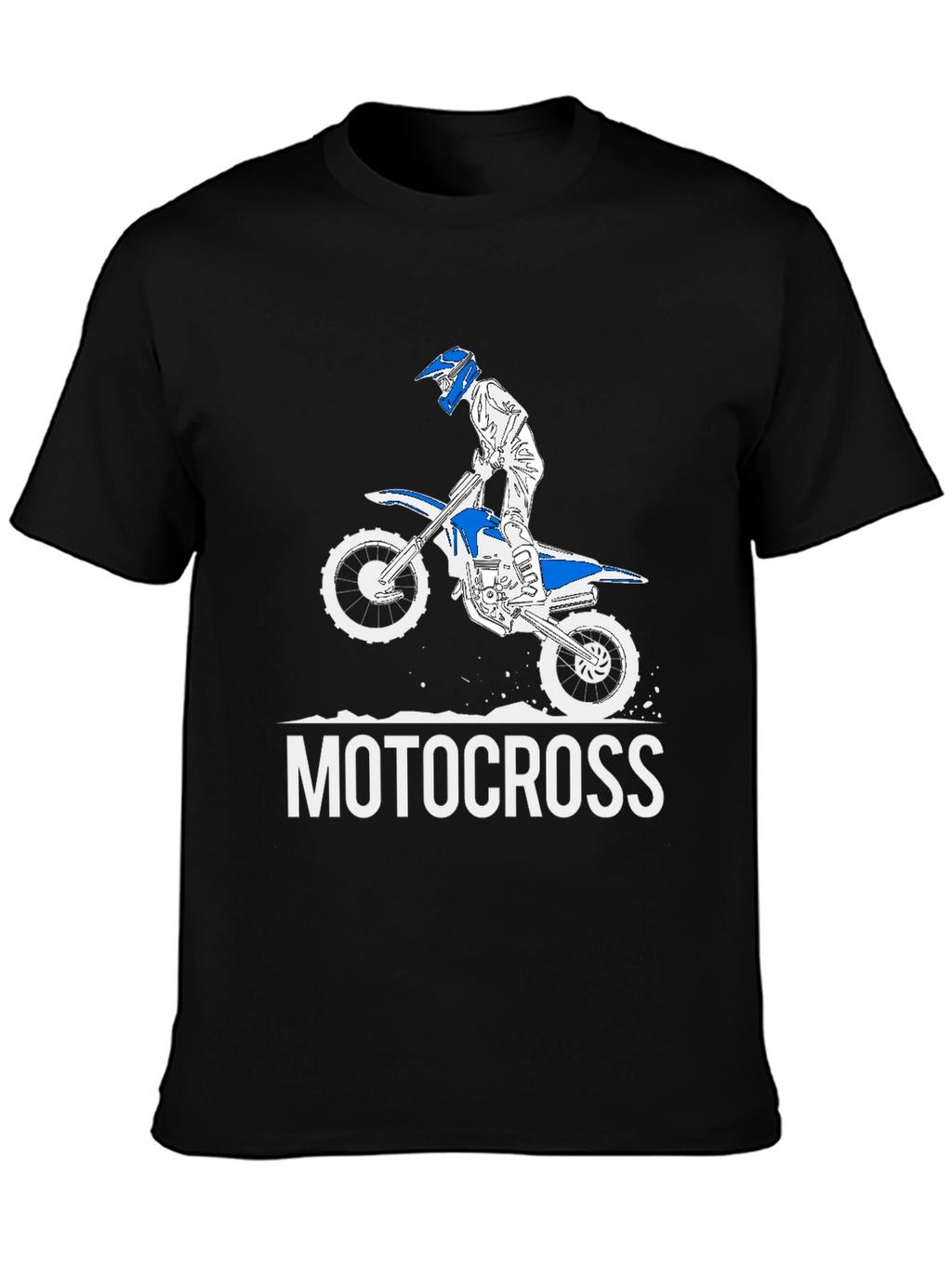 Motocross Rider Graphic T-Shirt - Black