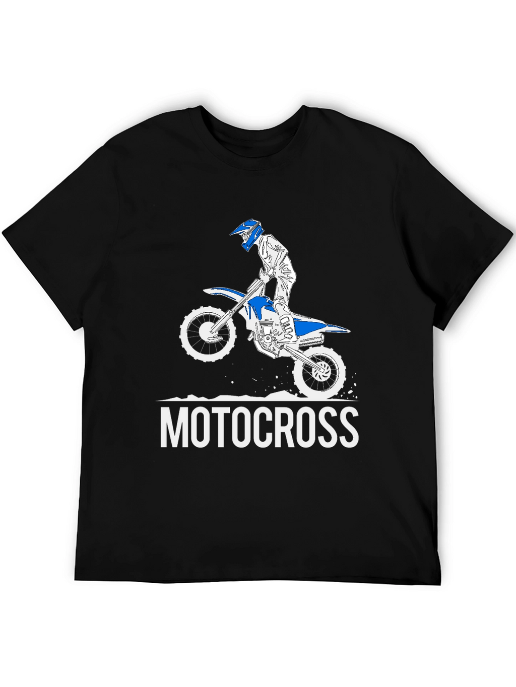 Motocross Rider Graphic T-Shirt - Black