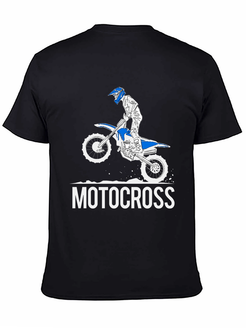Motocross Rider Graphic T-Shirt - Black