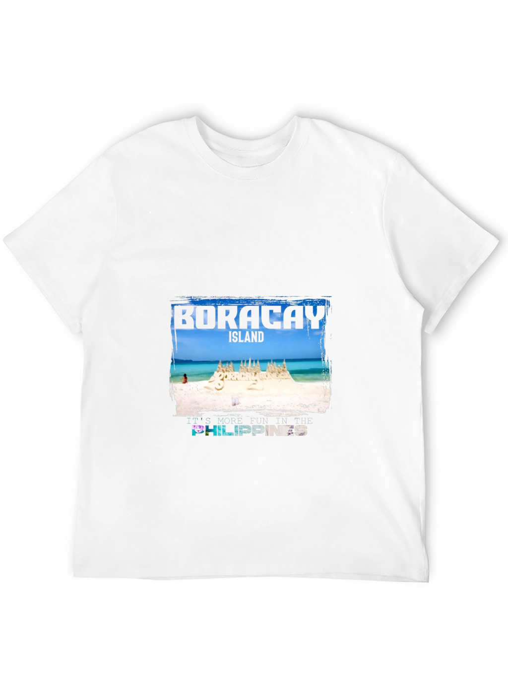 Boracay Island Graphic T-Shirt - Mens Black Tee
