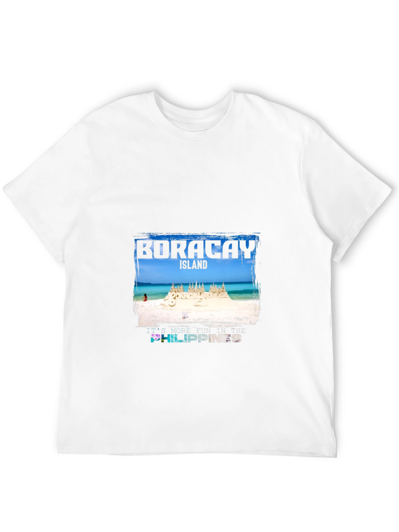 Boracay Island Graphic T-Shirt - Mens Black Tee