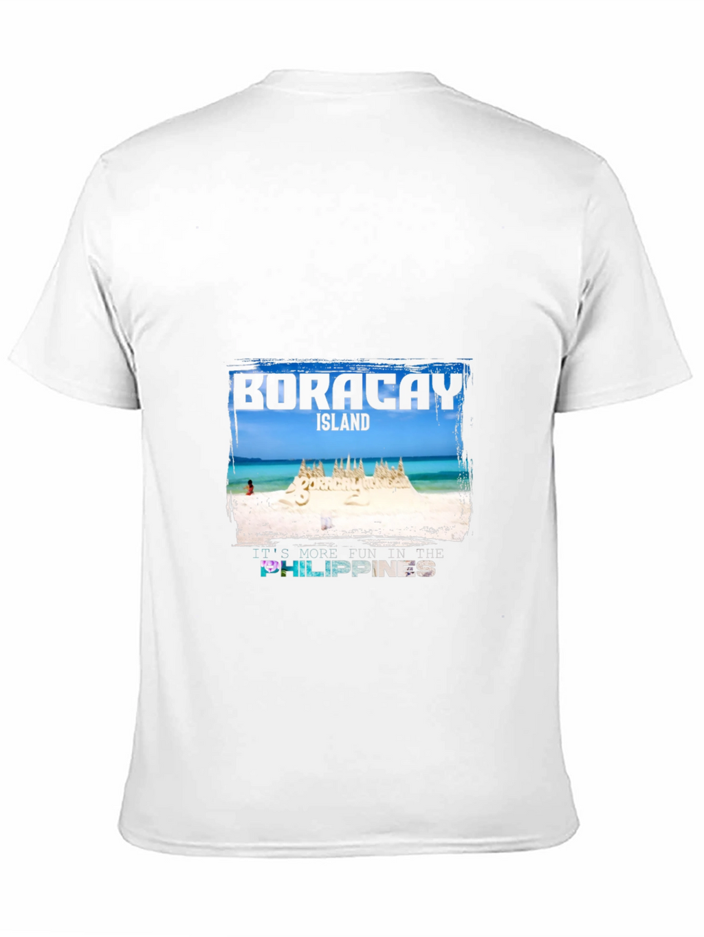 Boracay Island Graphic T-Shirt - Mens Black Tee