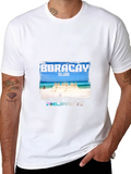 Boracay Island Graphic T-Shirt - Mens Black Tee
