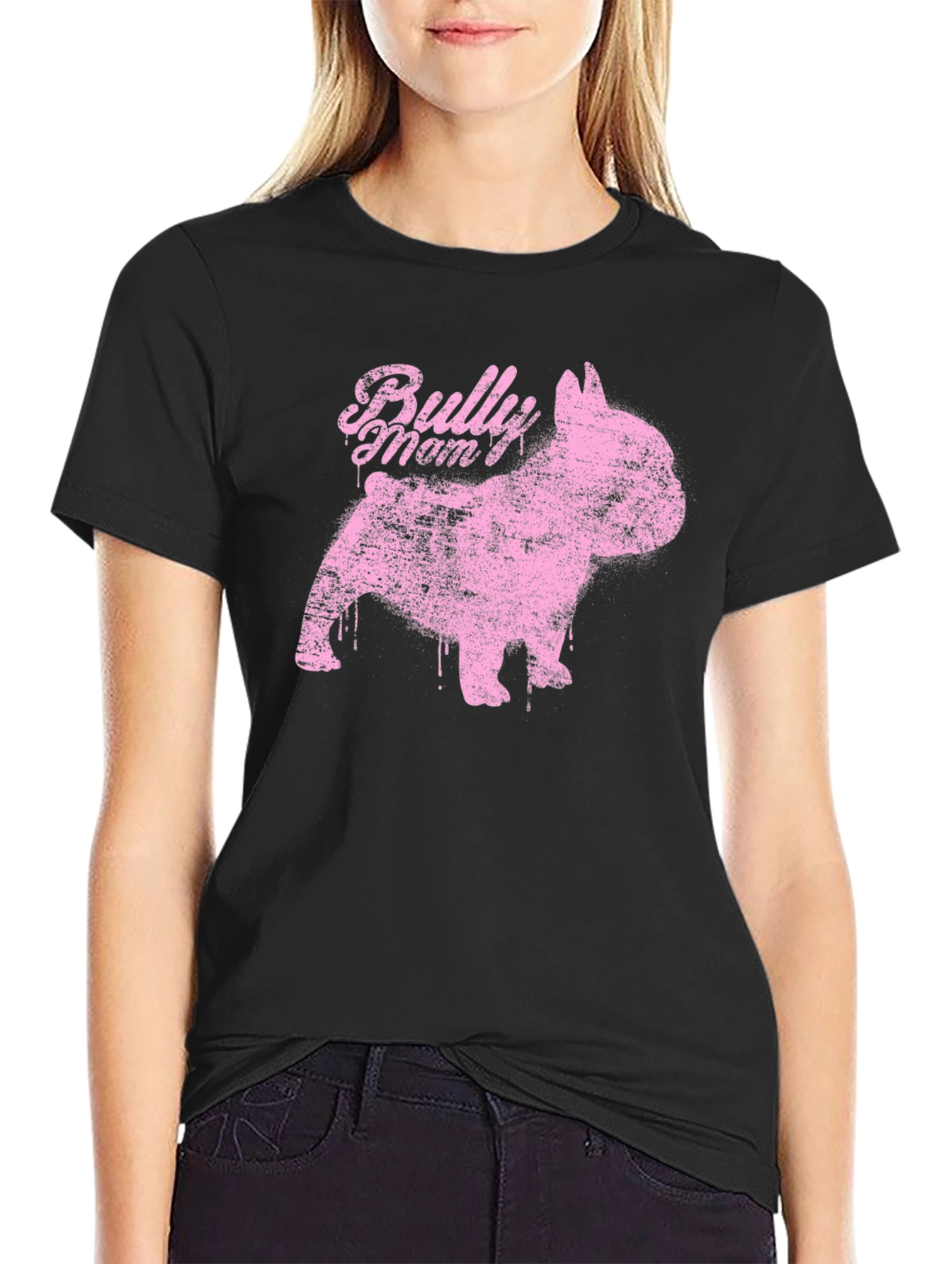 Bully Mom Tee - French Bulldog Graphic T-Shirt