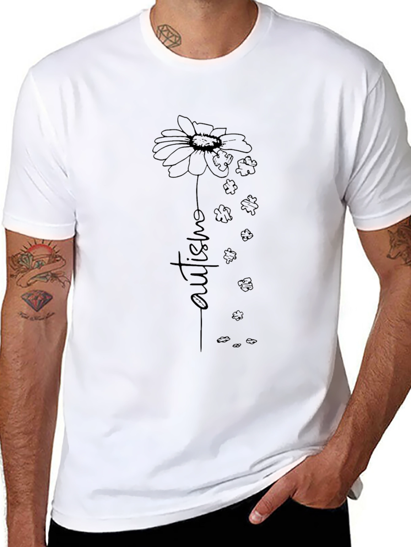 Autism Awareness Flower T-Shirt