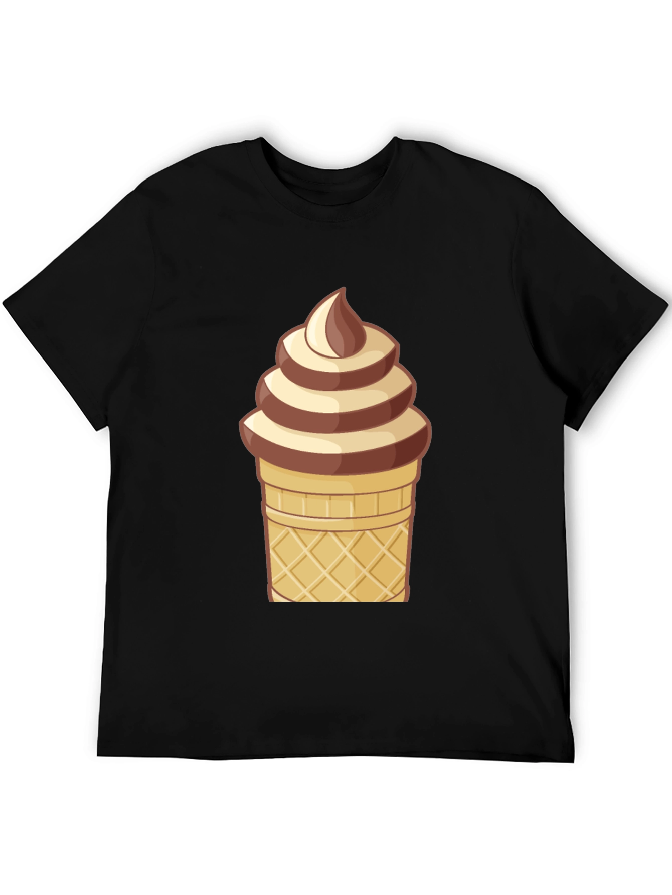 Ice Cream Cone Graphic T-Shirt - Novelty Dessert Tee