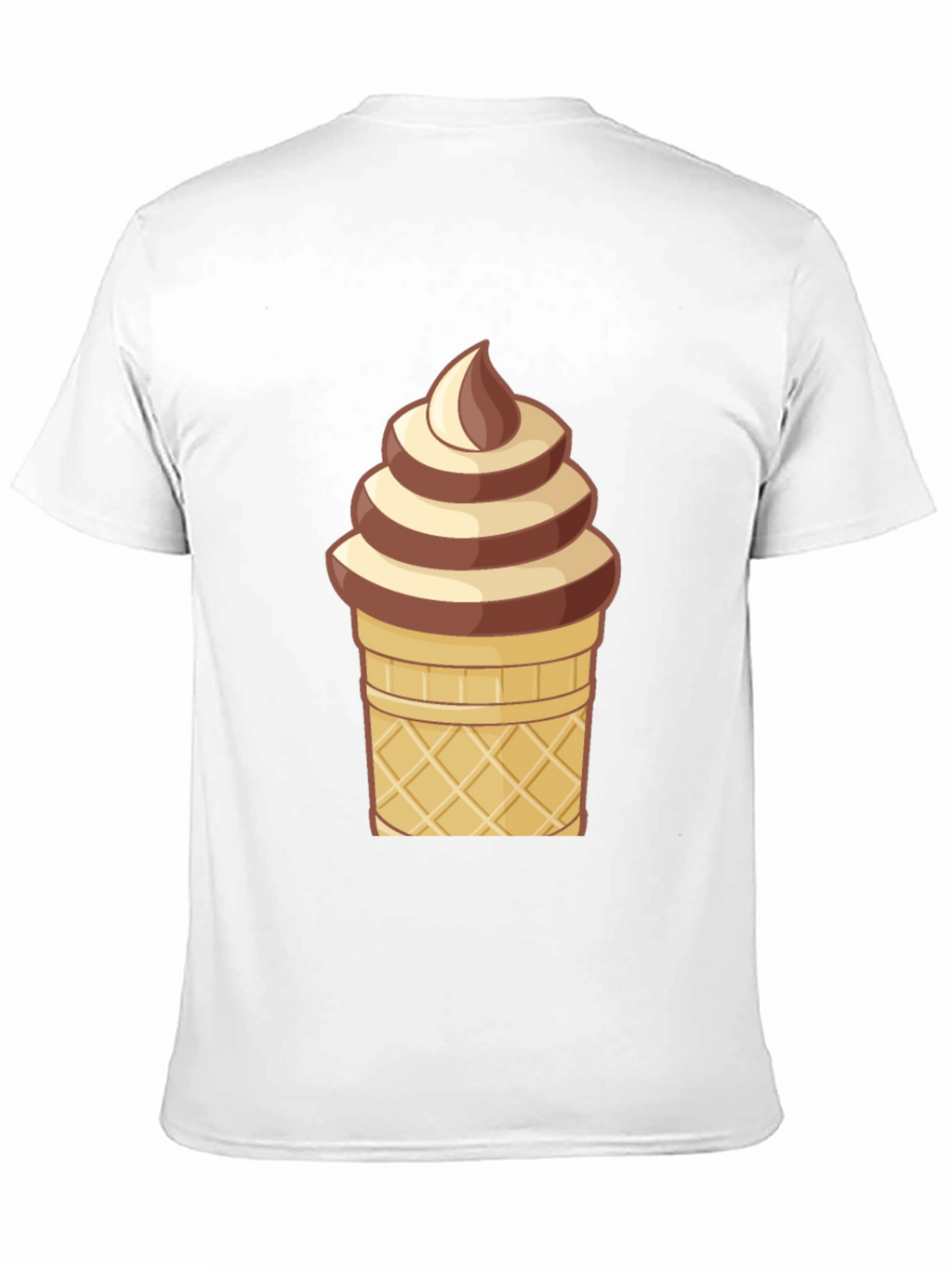 Ice Cream Cone Graphic T-Shirt - Novelty Dessert Tee