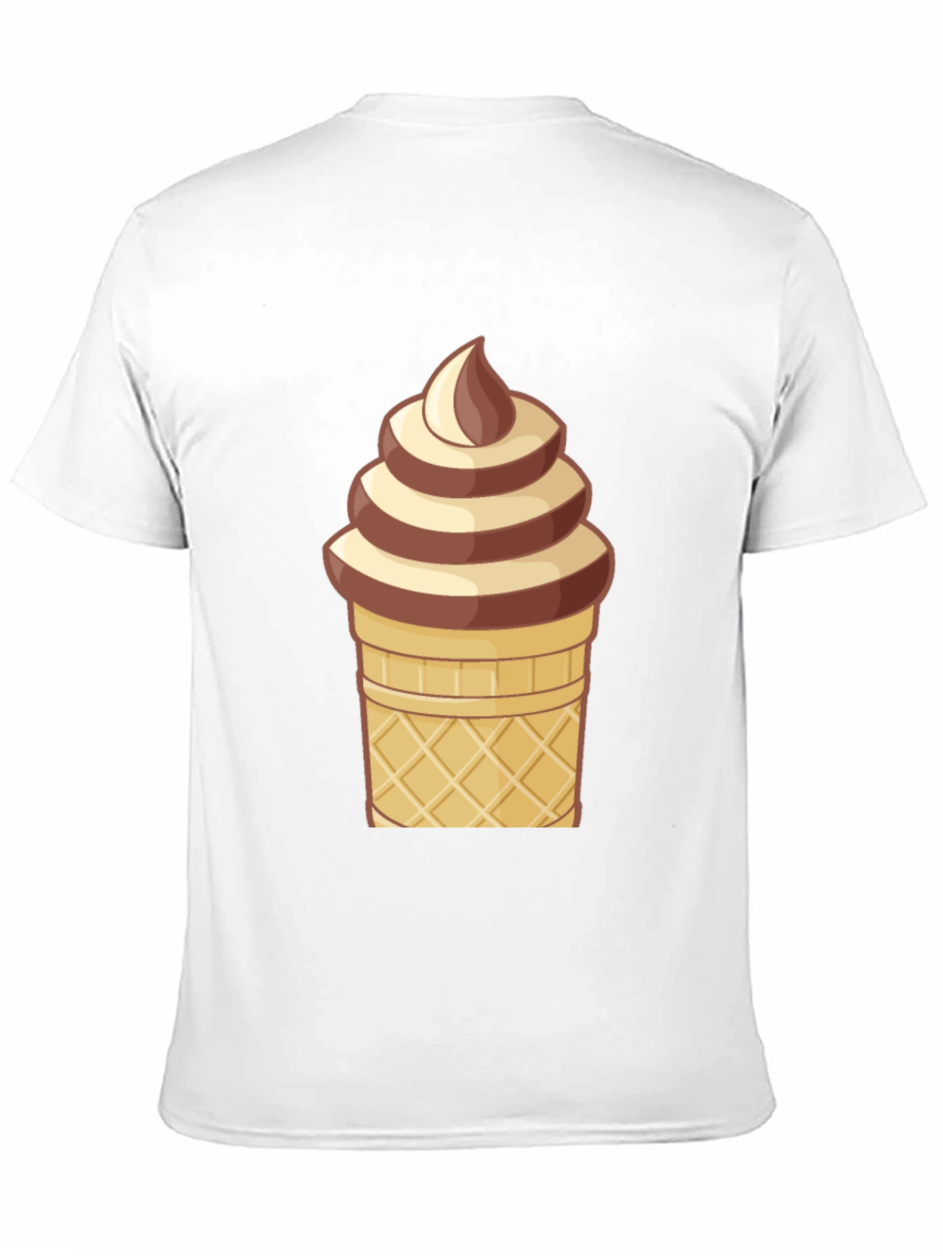 Ice Cream Cone Graphic T-Shirt - Novelty Dessert Tee