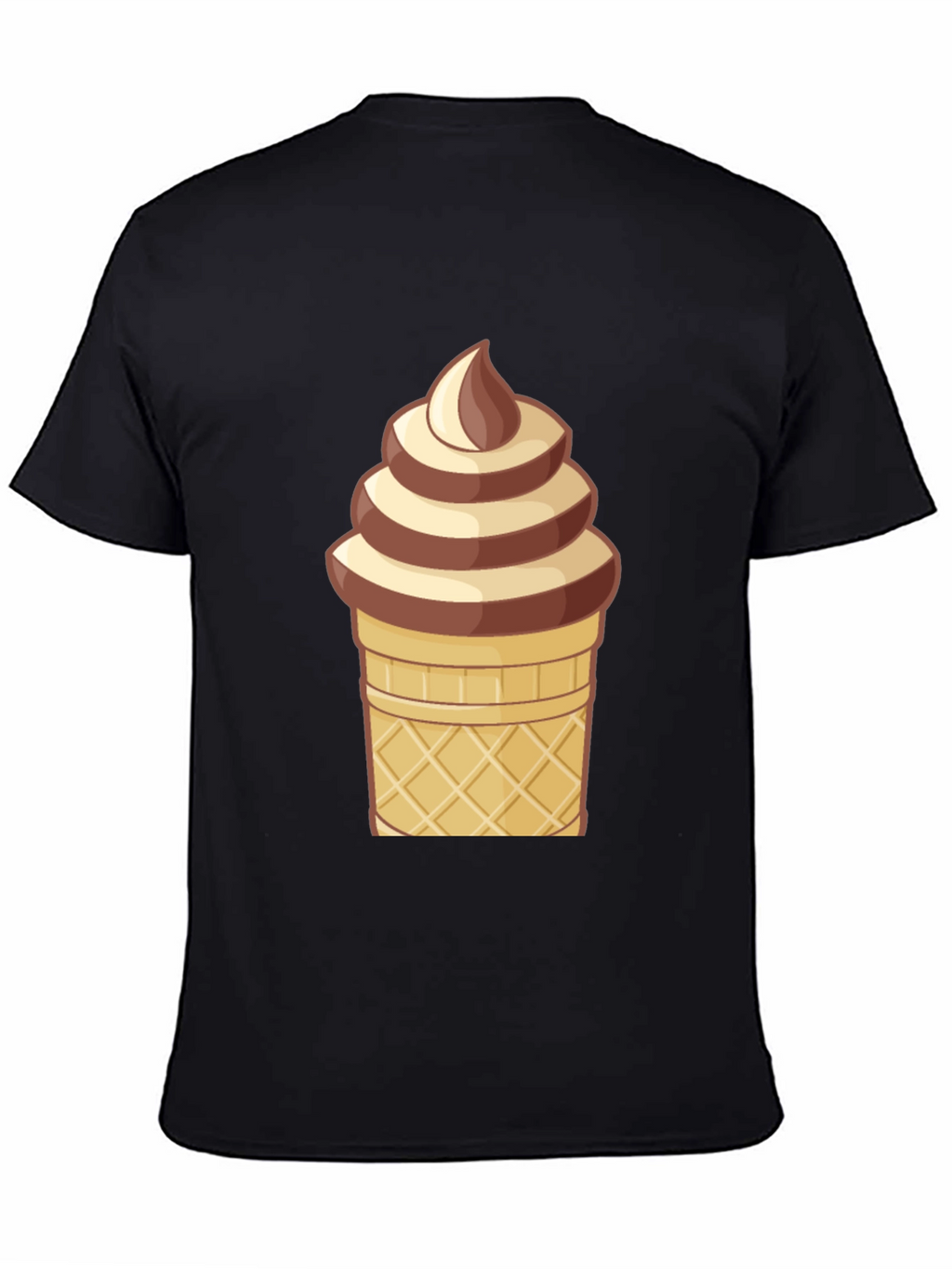 Ice Cream Cone Graphic T-Shirt - Novelty Dessert Tee