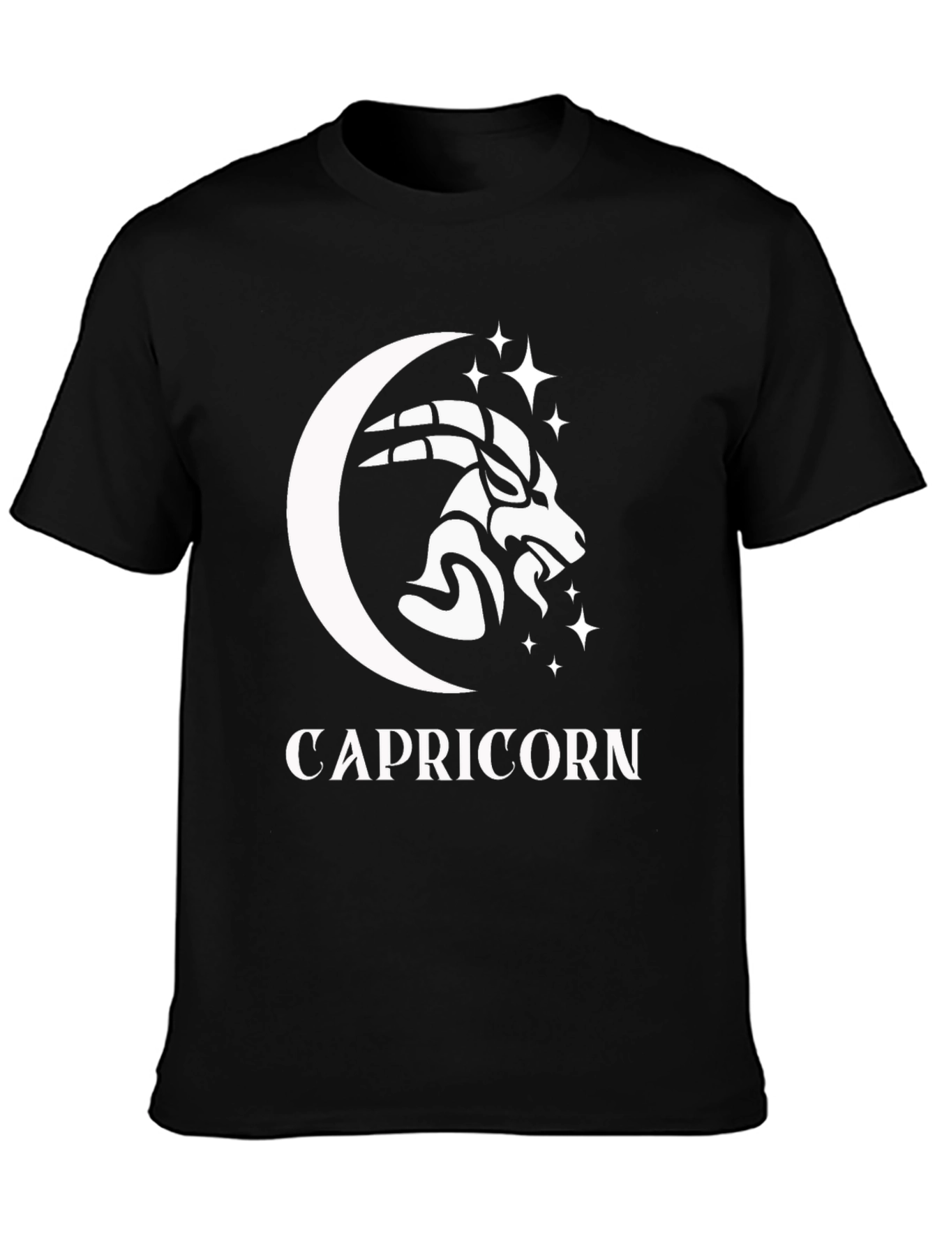 Capricorn Zodiac T-Shirt - Black Graphic Tee