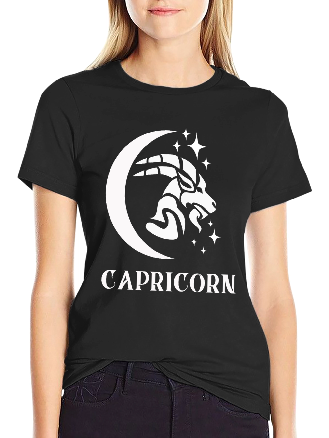Capricorn Zodiac T-Shirt - Black Graphic Tee