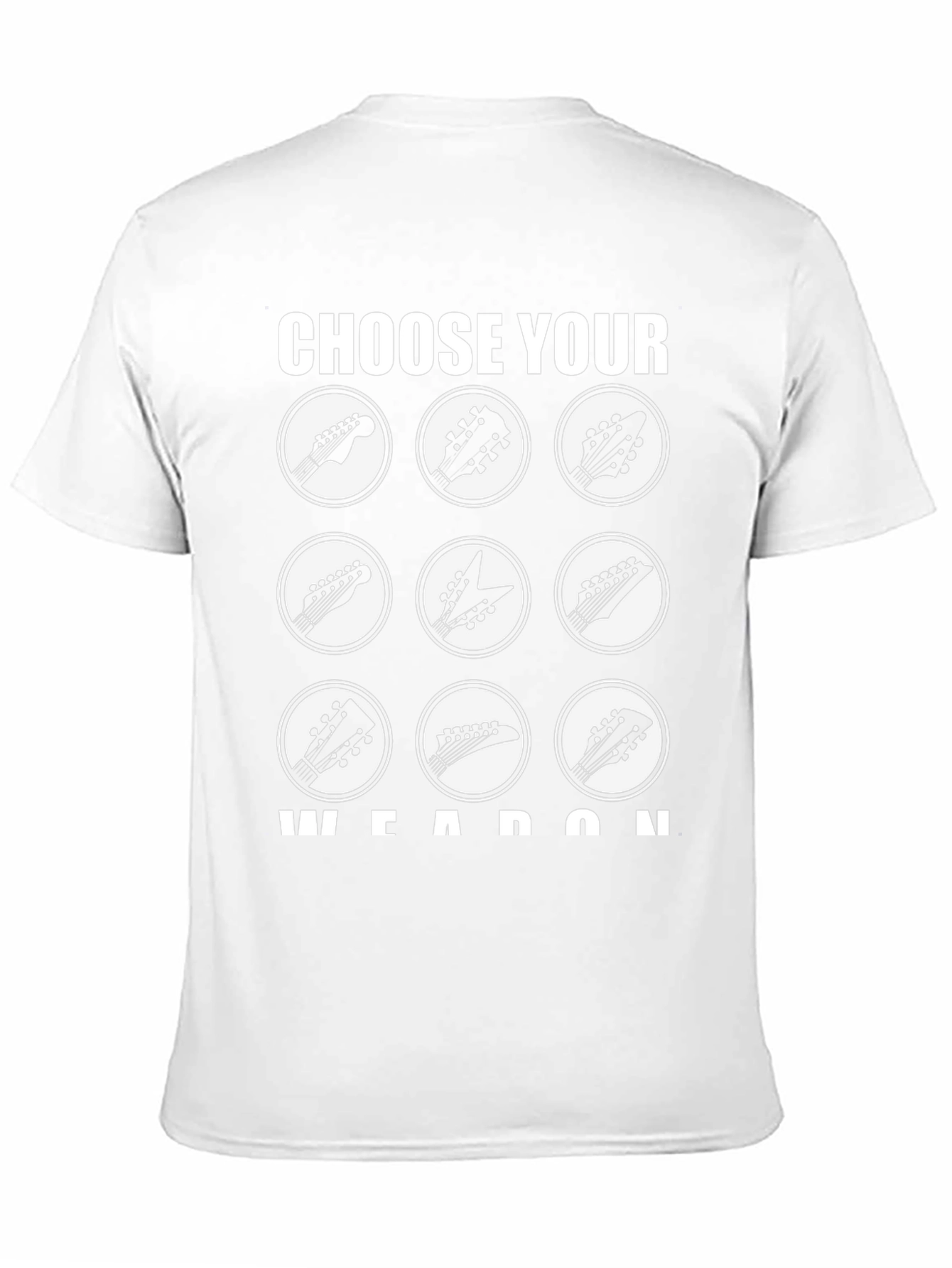 Choose Your Weapon Guitar Headstock T-Shirt