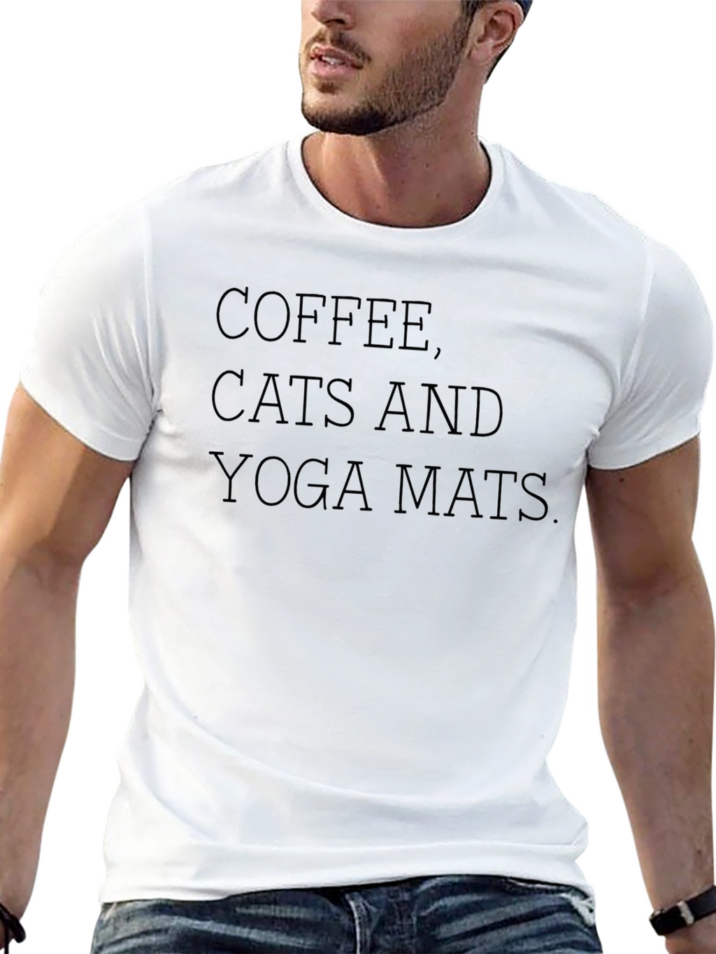 Coffee Cats and Yoga Mats T-Shirt