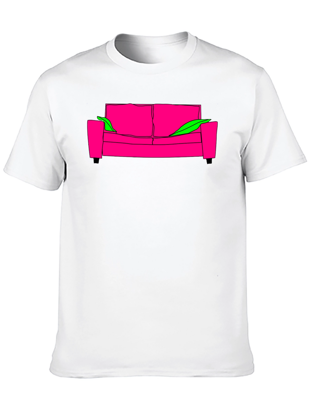 Cool Graphic Tee - Pink Couch