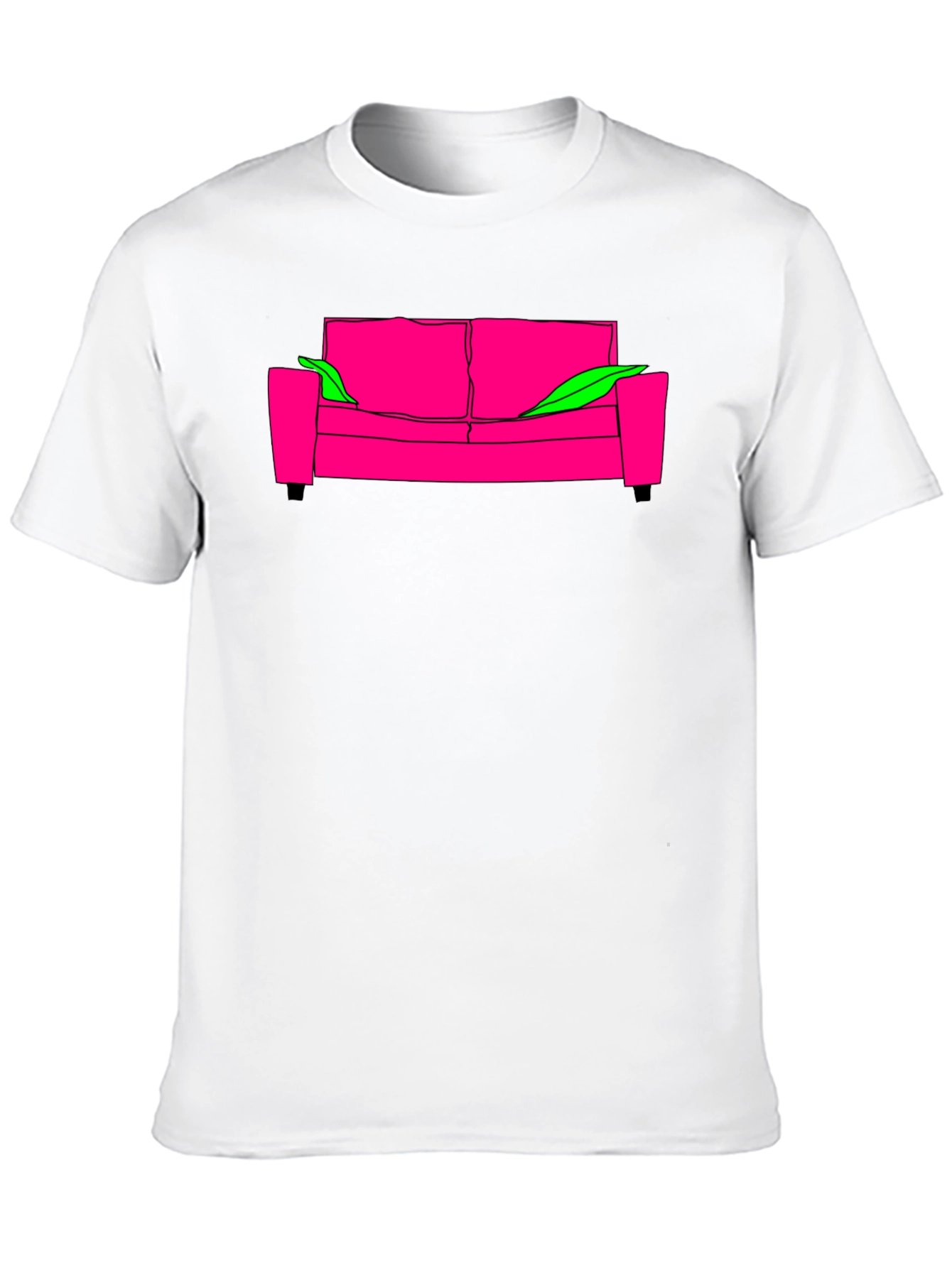 Cool Graphic Tee - Pink Couch
