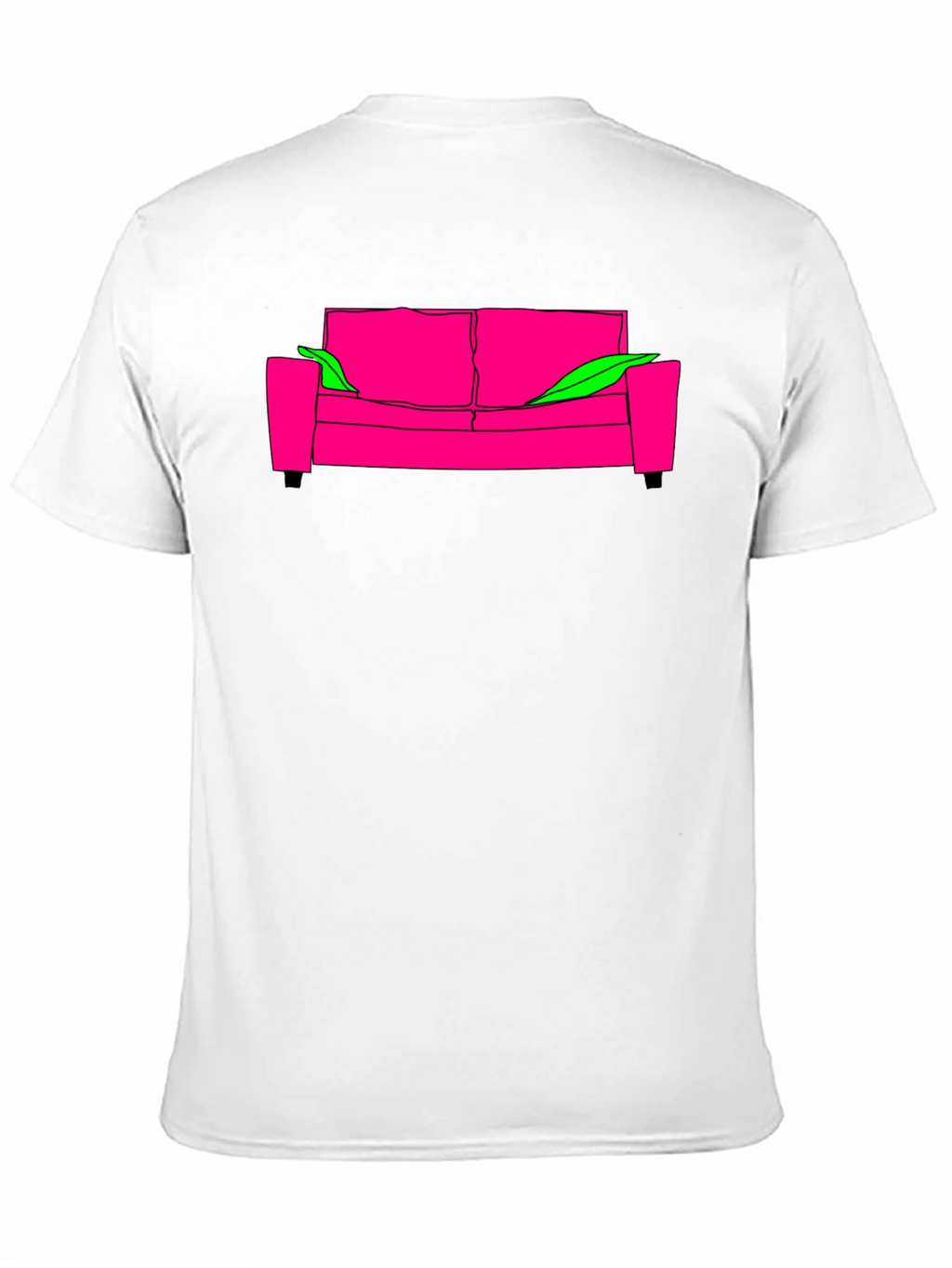 Cool Graphic Tee - Pink Couch
