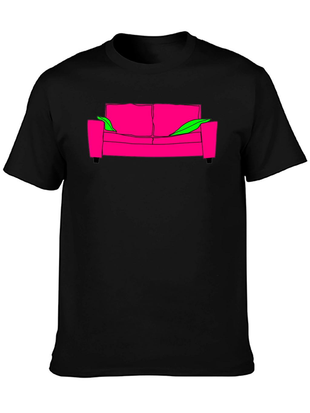 Cool Graphic Tee - Pink Couch