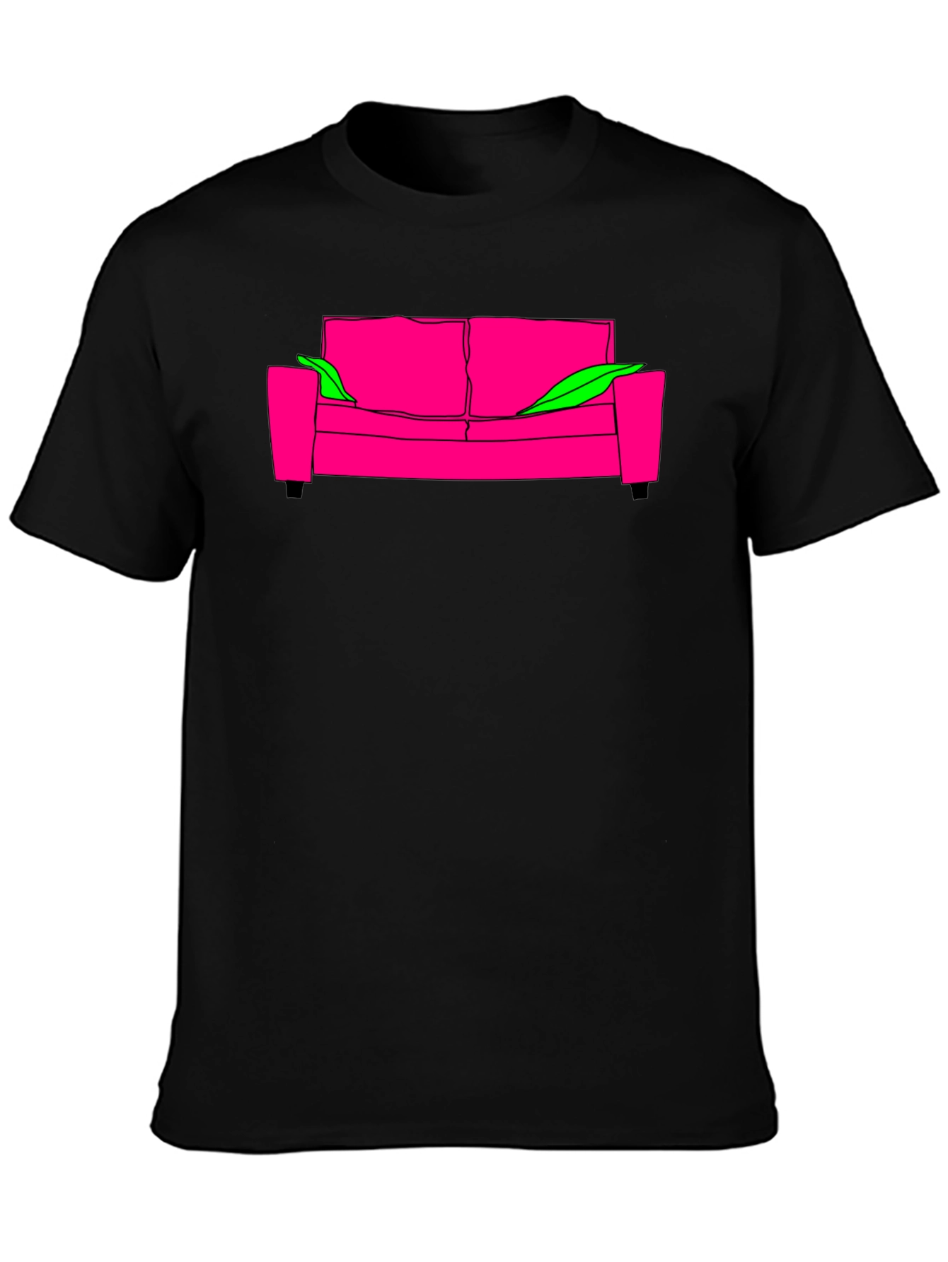 Cool Graphic Tee - Pink Couch