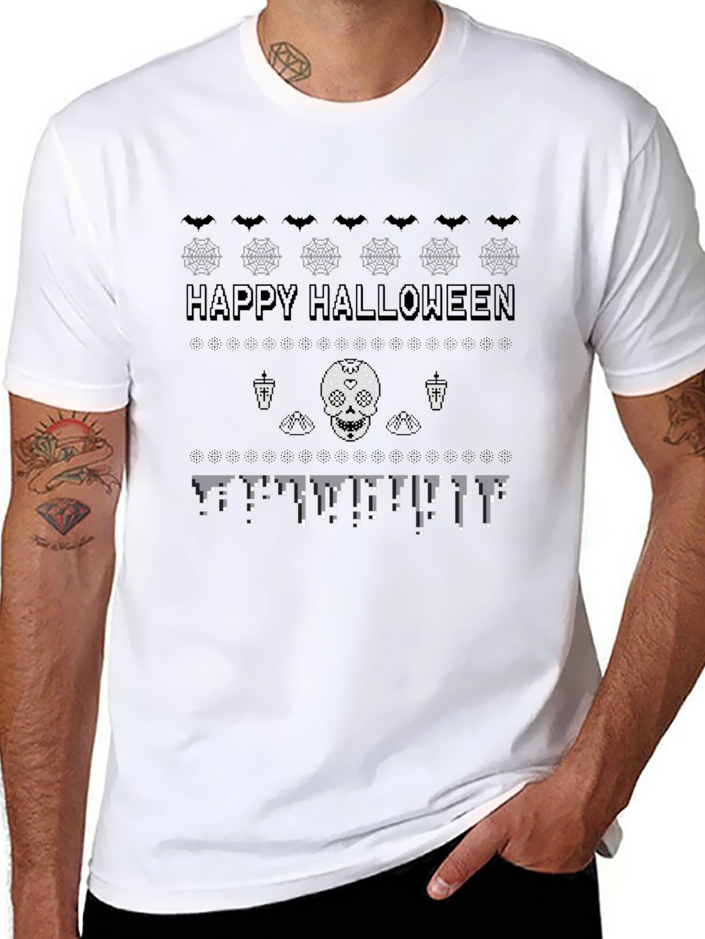 Happy Halloween T-Shirt - Black Holiday Graphic Tee