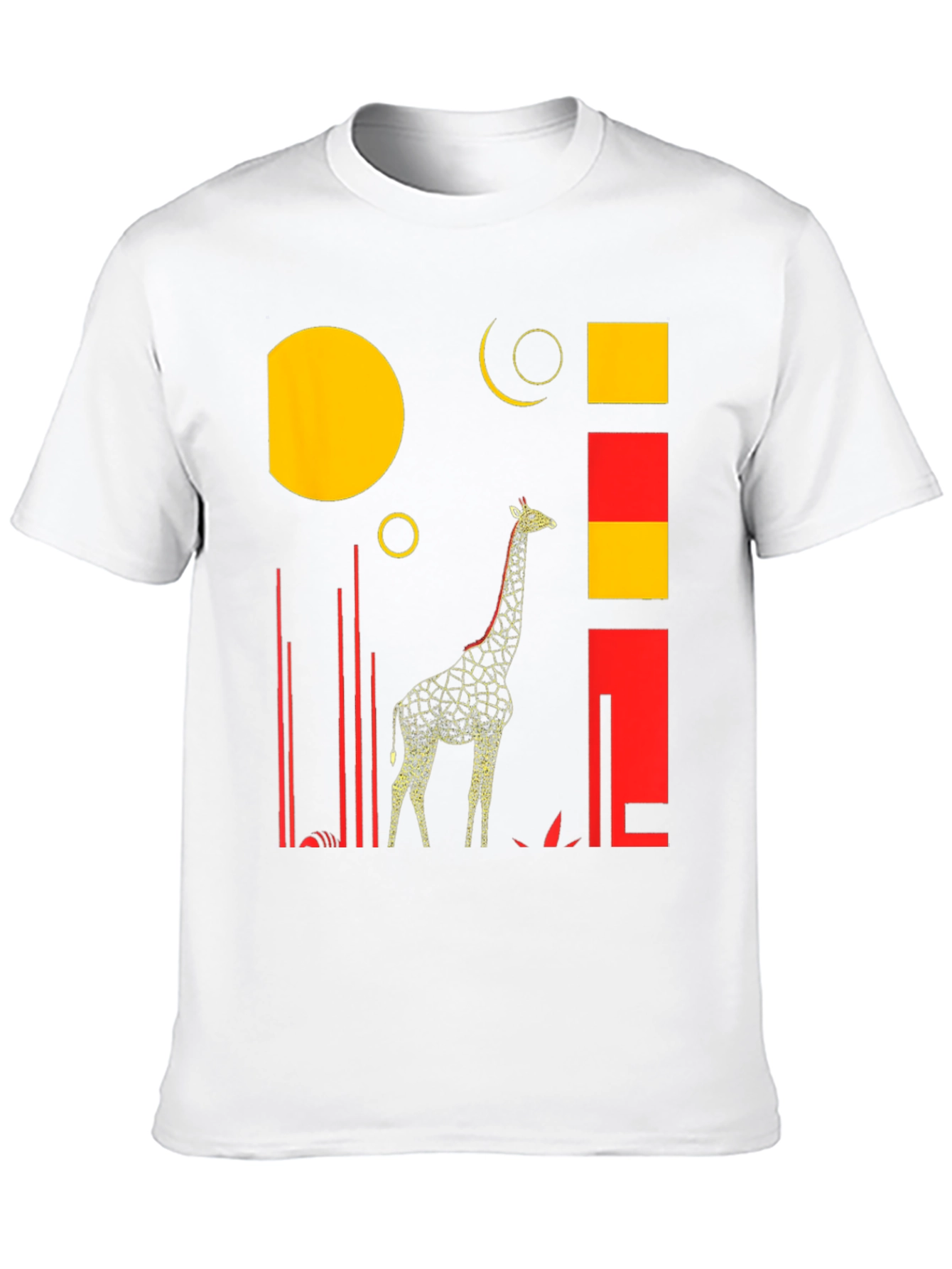 Abstract Giraffe Graphic Tee