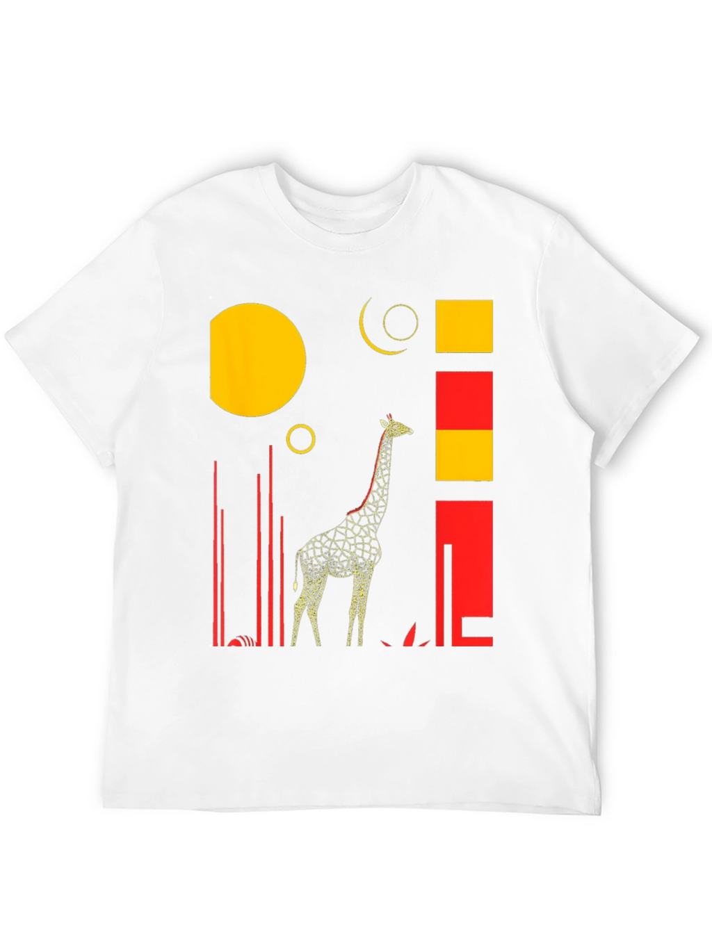 Abstract Giraffe Graphic Tee