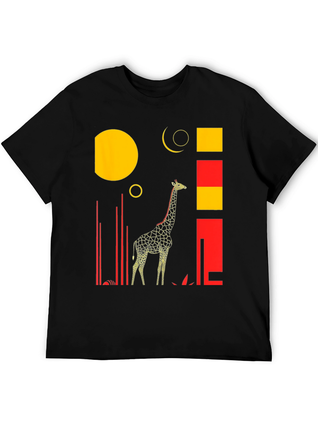 Abstract Giraffe Graphic Tee