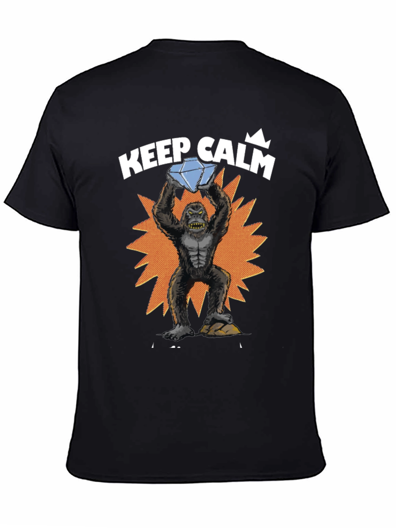 Keep Calm Diamond Gorilla Graphic Tee