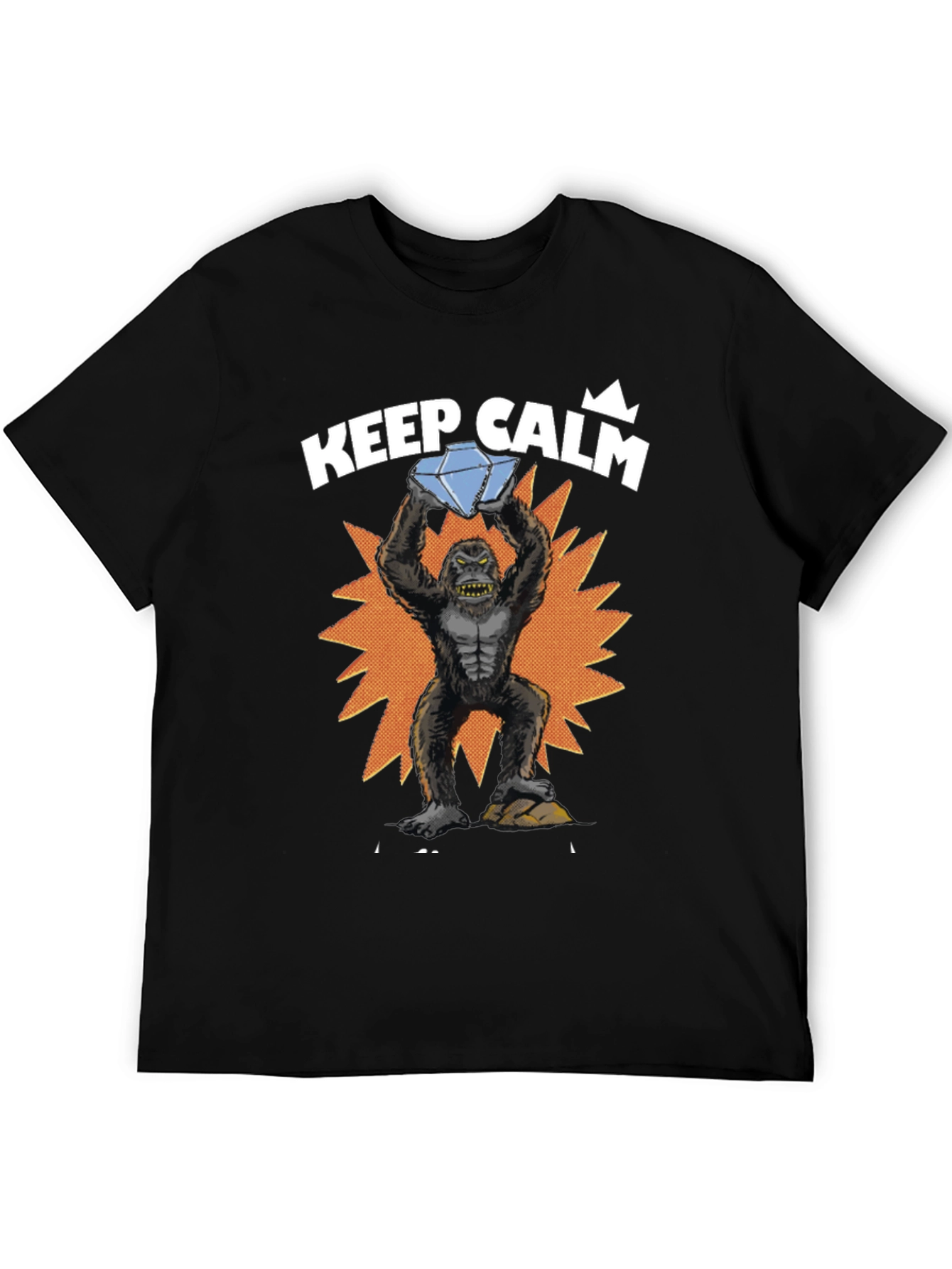Keep Calm Diamond Gorilla Graphic Tee