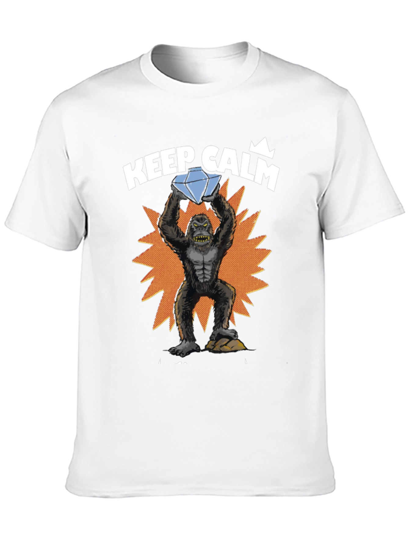 Keep Calm Diamond Gorilla Graphic Tee