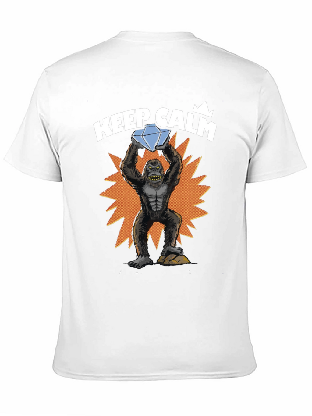Keep Calm Diamond Gorilla Graphic Tee